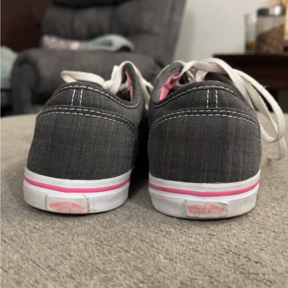 Vans Pink Grey And White Lace Shoes Women’s Size 6.5 - Picture 8 of 8